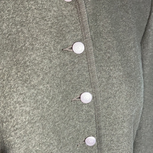 Nwot Vintage Geiger Boiled Wool Button Crop Green Jacket Blazer cardigan - Picture 3 of 10